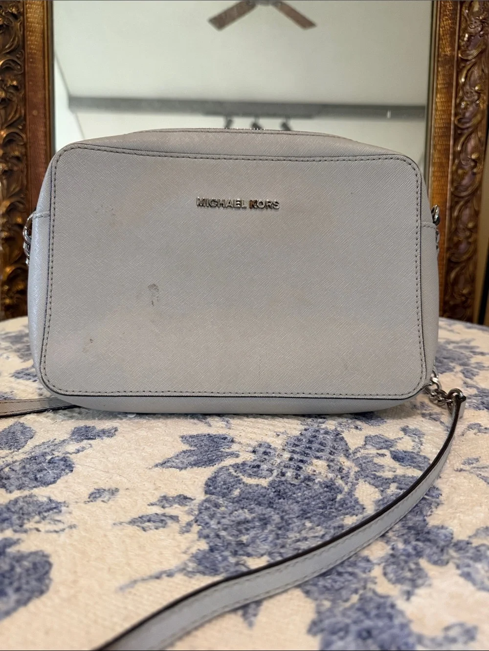 Michael Kors Light Gray Crossbody Bag